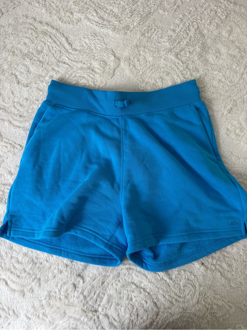 Women's Athletic Fleece Shorts in Bright Blue